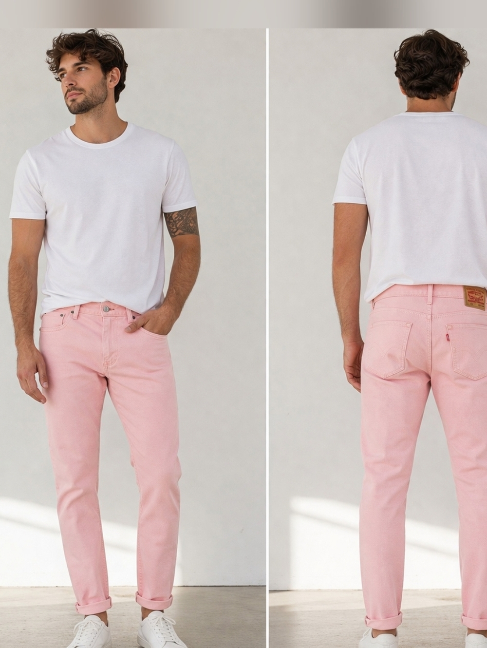 Levi's Slim Jeans in Light Pink